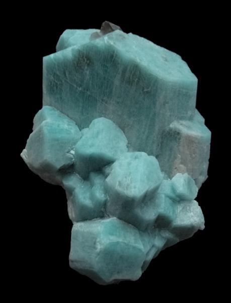 Amazonite et quartz 12cm.JPG