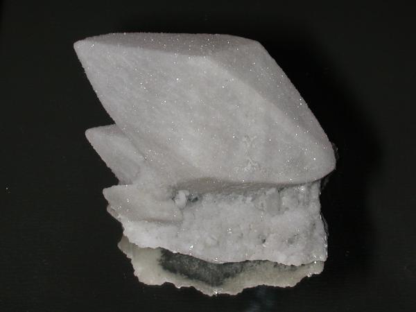 Quartz encrusted scalenohedral calcite - Fuzichong Mine - China.jpg