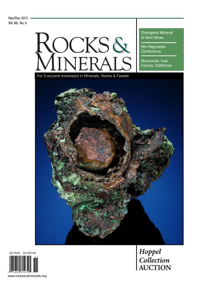 Rocks & Minerals Magazine - Nov_Dec 2013 issue - Cover.jpg