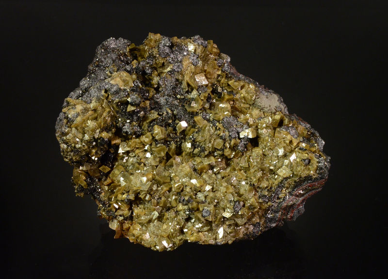 3019 Siderite on Hematite - Sterling Mine, Antwerp, Jefferson Co., New York.jpg