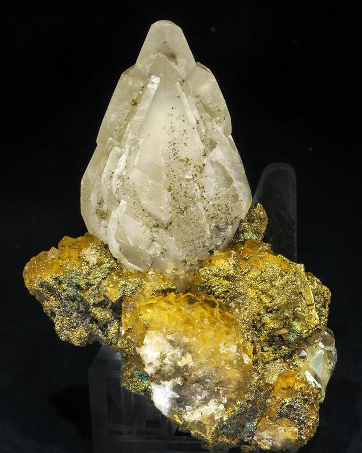 Calcite with Fluorite and Pyrite - Villabona Mines_Asturias_Spain.jpg