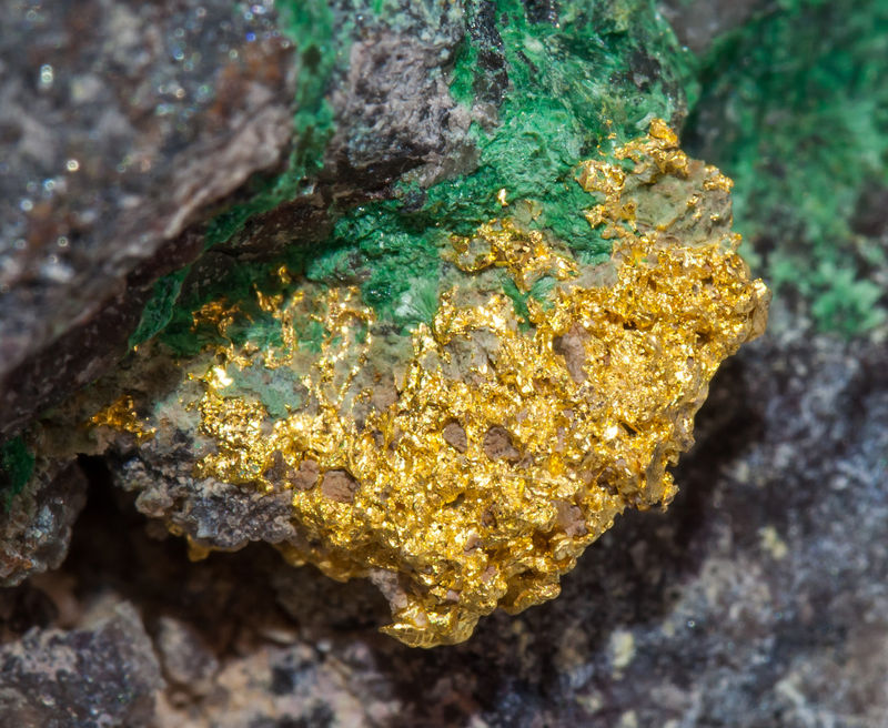 Gold with Malachite - Bleida Far West Mine_Souss-Massa-Dra Region_Morocco.jpg