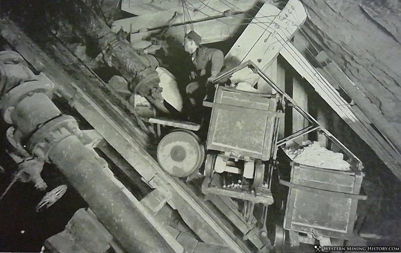 Incline shaft of the Elkhorn mine - Elkhart, Montana ca 1900. .jpg
