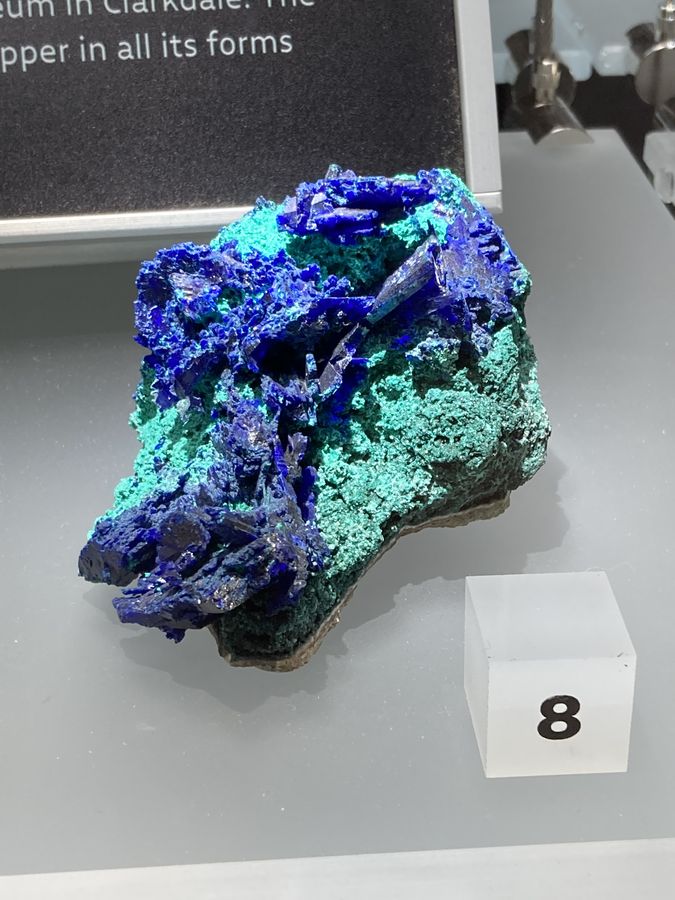 Linarite, Brochantite, Mammoth-St. Anthony Mine, Tiger,Pinal Co, AZ, USA.JPG