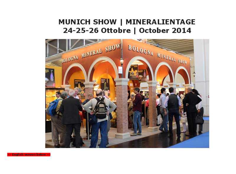 Munich Show (Mineralientage) 2014 - Appetizer 1.jpg
